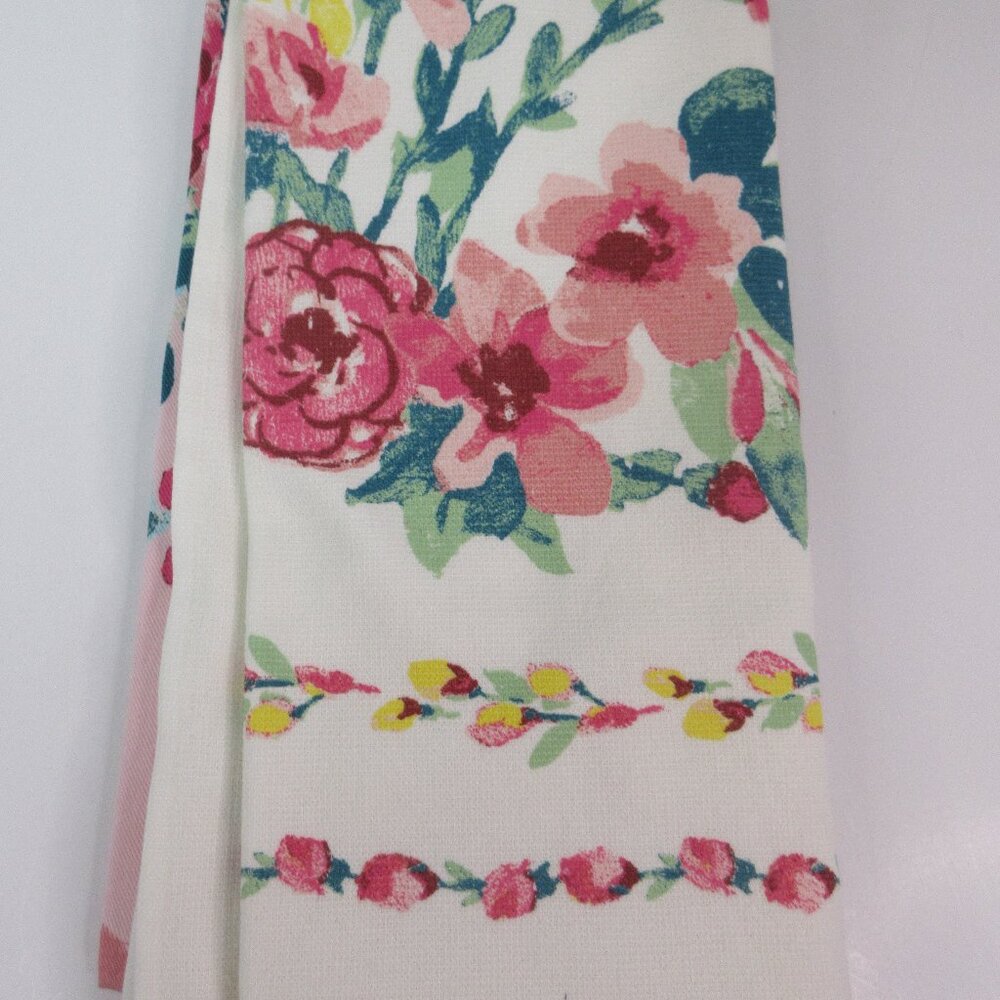 Pioneer Woman Floral Print Woven Kitchen Towels 2pc set 18"L x 28"W New - Picture 8 of 16